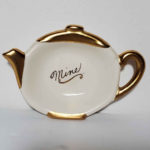 Yours and Mine Tea Bag Holders Vintage 1960 - Picture 2 of 10